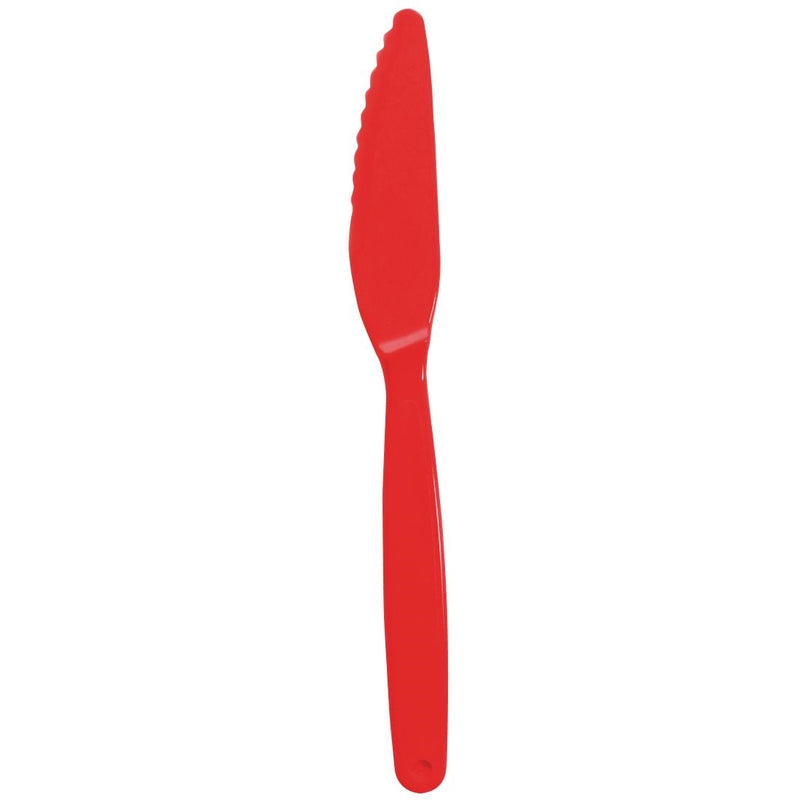 Polycarbonate Knife Red Kristallon (Pack of 12)