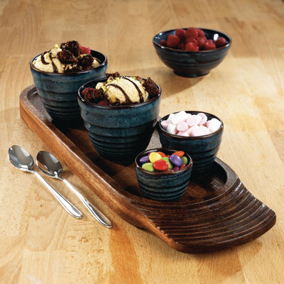 Churchill Bit on the Side Blue Ripple Dip Pots 114ml (Pack of 12)