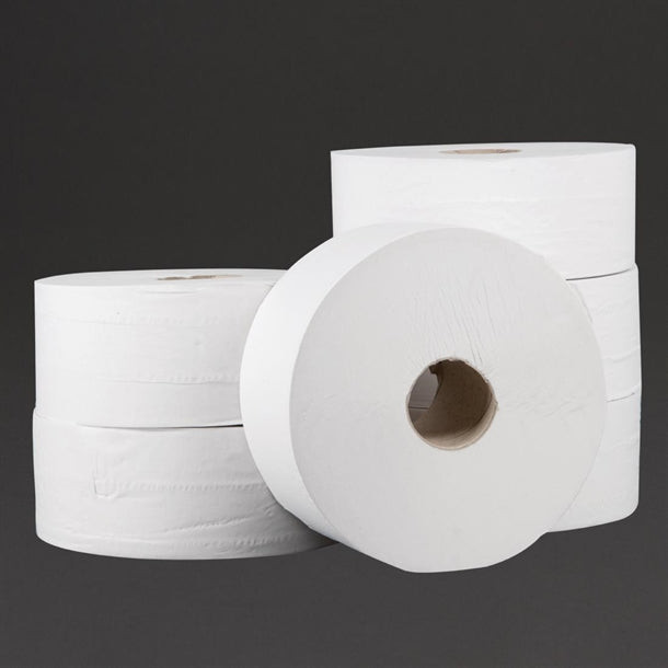 Jantex Jumbo Toilet Rolls 2-Ply 300m (Pack of 6)