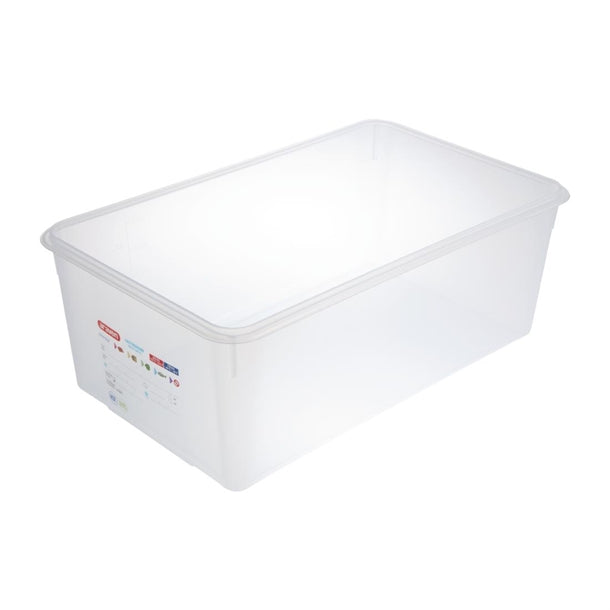 Araven Polypropylene 1-1 Gastronorm Food Storage Box 28Ltr (Pack of 4)