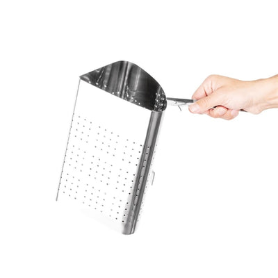 Vogue Stainless Steel Pasta Basket 9 x 7.8 x 13"