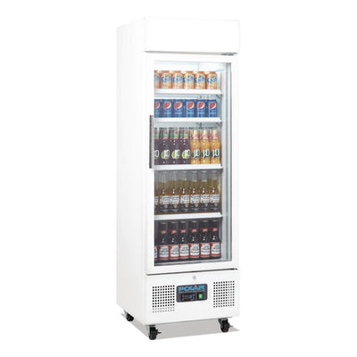 Polar G-Series Upright Display Fridge 336Ltr White