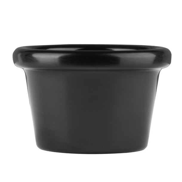 Kristallon Melamine Plain Ramekins Black 63mm (Pack of 12)