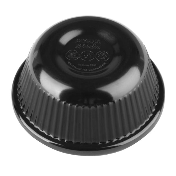 Kristallon Melamine Fluted Ramekins Black 57mm (Pack of 12)
