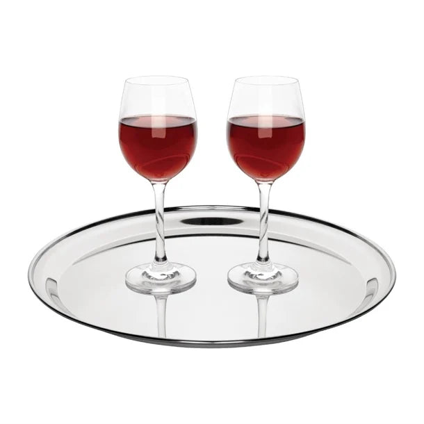 Olympia Stainless Steel Round Service Tray 405mm