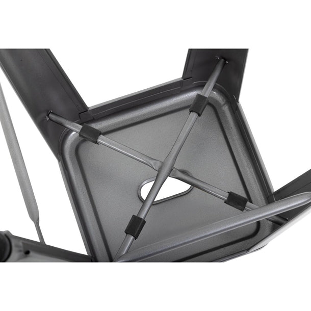 Bolero Bistro Steel High Stool Gun Metal (Pack Of 4)