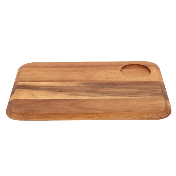 Rounded Acacia Wooden Serving Board