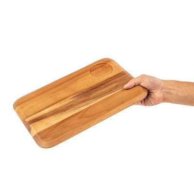 Rounded Acacia Wooden Serving Board
