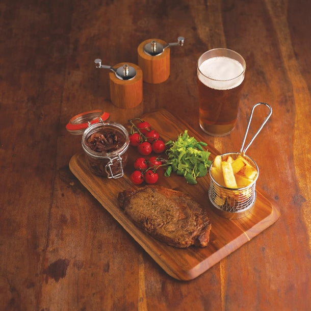 Rounded Acacia Wooden Serving Board