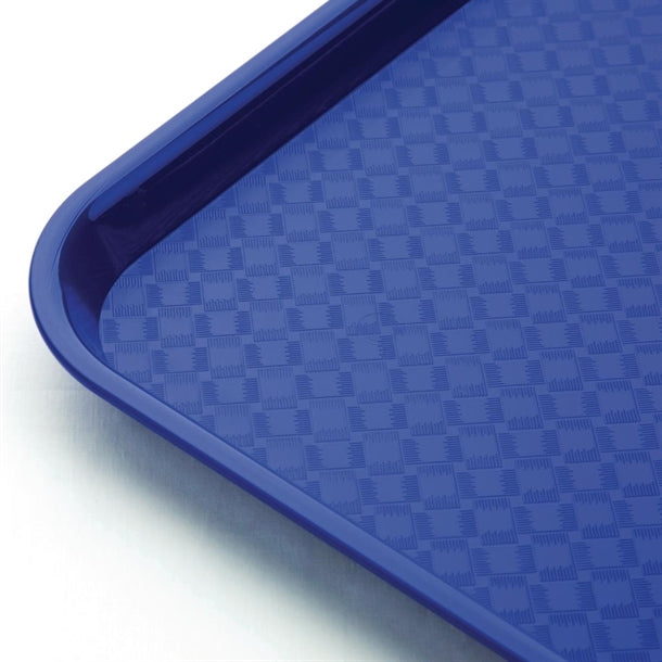 Olympia Kristallon Polypropylene Fast Food Tray Blue Small 345mm