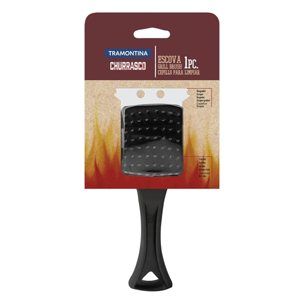 Tramontina Short Handle Grill Brush Black