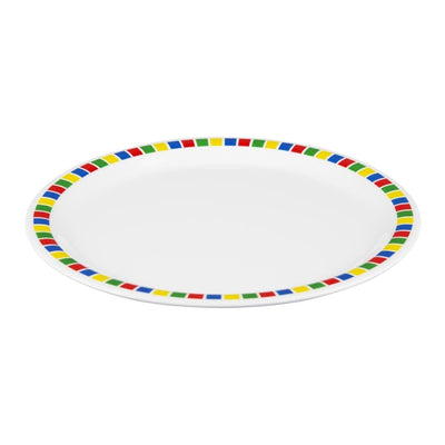 Olympia Kristallon Fairground Melamine Dinner Plates 230mm (Pack of 12)