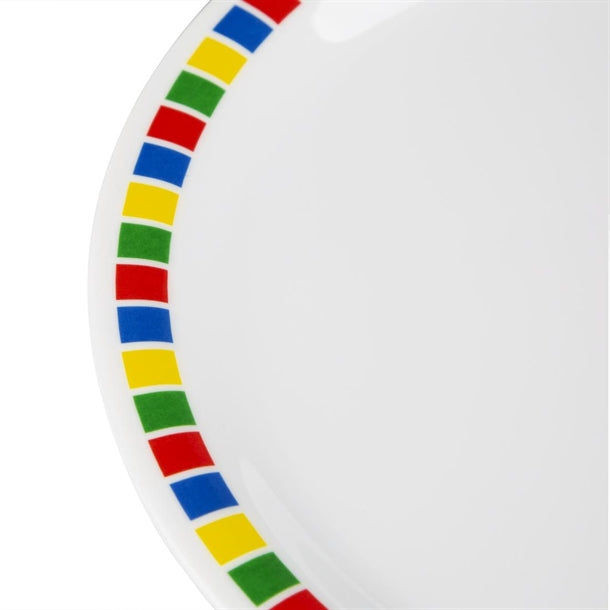 Olympia Kristallon Fairground Melamine Dinner Plates 230mm (Pack of 12)