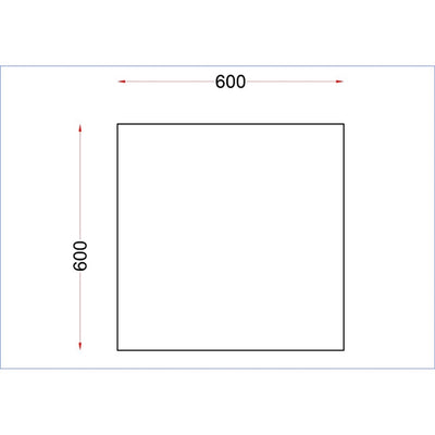 Holmes Stainless Steel Centre Table 600mm