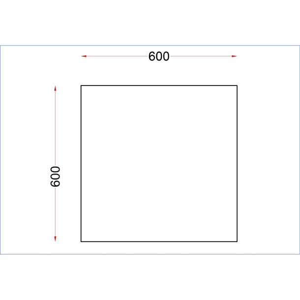 Holmes Stainless Steel Centre Table 600mm