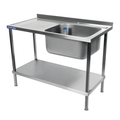 Holmes Fully Assembled Stainless Steel Sink Left Hand Drainer 1200mm