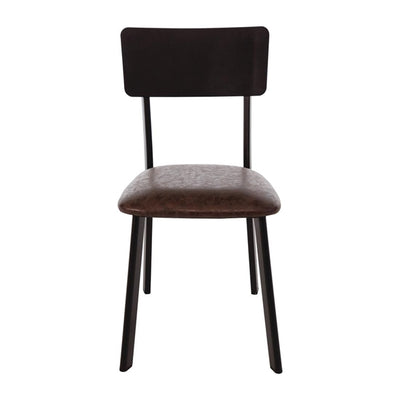 DR301 - Bolero Metal & PU Side Chair Vintage Mocha (Pack 4)