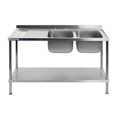 Holmes Fully Assembled Stainless Steel Sink Left Hand Drainer 1800mm