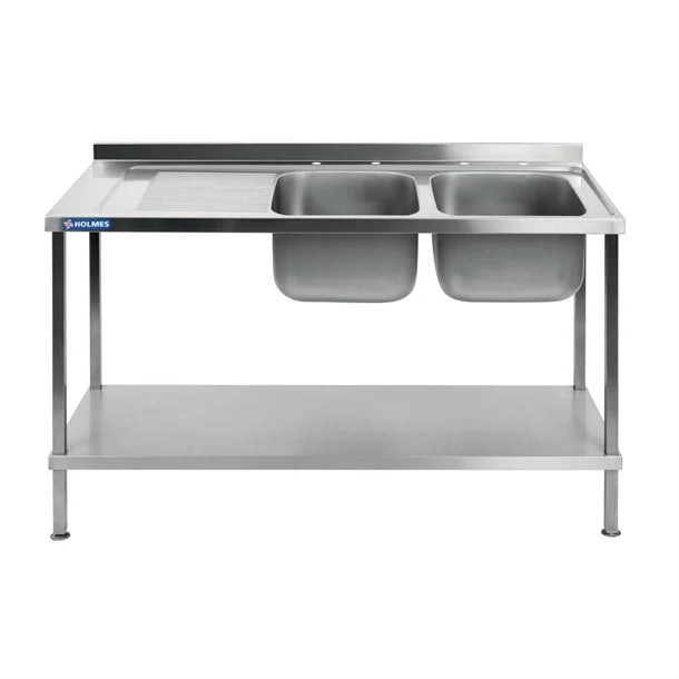 Holmes Fully Assembled Stainless Steel Sink Left Hand Drainer 1500mm