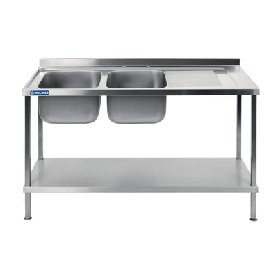 Holmes Fully Assembled Stainless Steel Sink Right Hand Drainer 1800mm