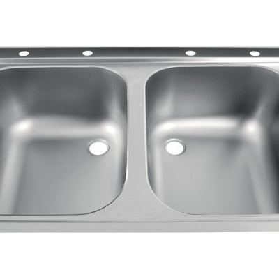 Holmes Fully Assembled Stainless Steel Sink Right Hand Drainer 1800mm