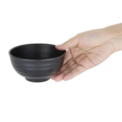 Kristallon Fusion Melamine Rice Bowls Black 114mm (Pack of 6)