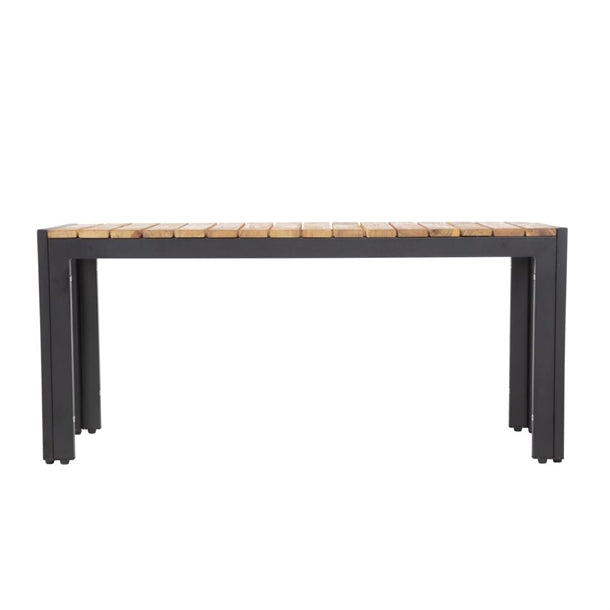 Bolero Rectangular Steel and Acacia Benches 1000mm (Pack of 2)