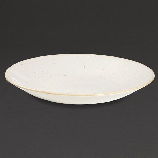 Churchill Stonecast Deep Coupe Plates Barley White 240mm (Pack of 12)