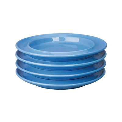 Olympia Heritage Raised Rim Plates Blue 203mm (Pack of 4)