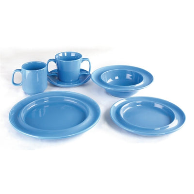 Olympia Heritage Raised Rim Bowl Blue 205mm (Pack of 4)