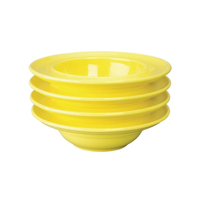 Olympia Heritage Raised Rim Bowls Yellow 205mm (Pack of 4)