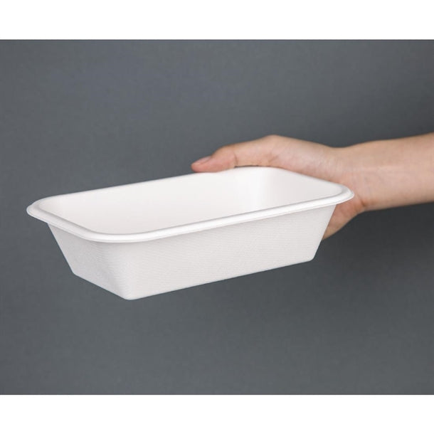 Fiesta Green Compostable Bagasse Food Trays 32oz (Pack of 50)