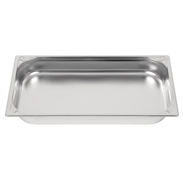 Vogue Heavy Duty Stainless Steel 1-1 Gastronorm Pan 65mm