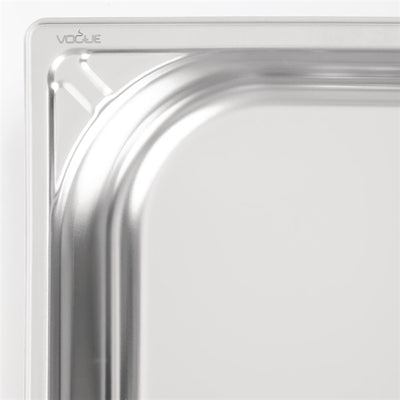 Vogue Heavy Duty Stainless Steel 1-1 Gastronorm Pan 65mm