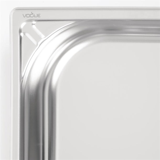 Vogue Heavy Duty Stainless Steel 1-1 Gastronorm Pan 65mm