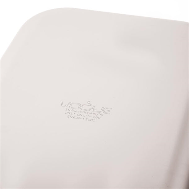 Vogue Heavy Duty Stainless Steel 1-1 Gastronorm Pan 200mm
