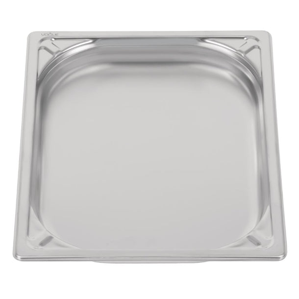 Vogue Heavy Duty Stainless Steel 1-2 Gastronorm Pan 40mm
