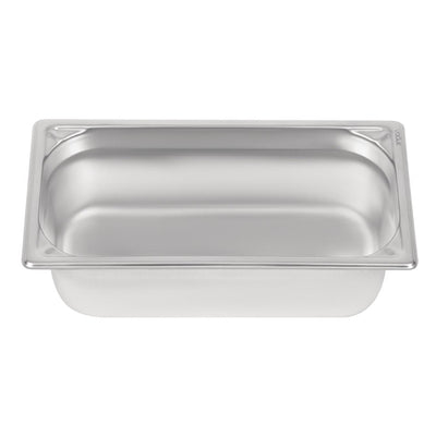 Vogue Heavy Duty Stainless Steel 1-3 Gastronorm Pan 65mm