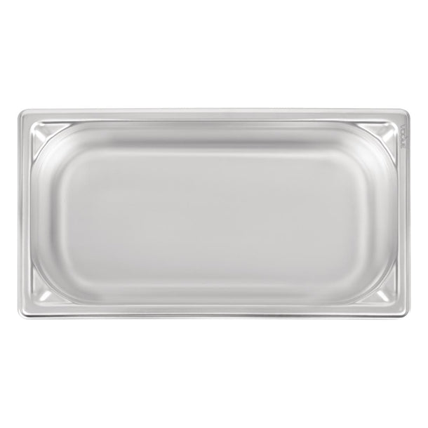 Vogue Heavy Duty Stainless Steel 1-3 Gastronorm Pan 100mm