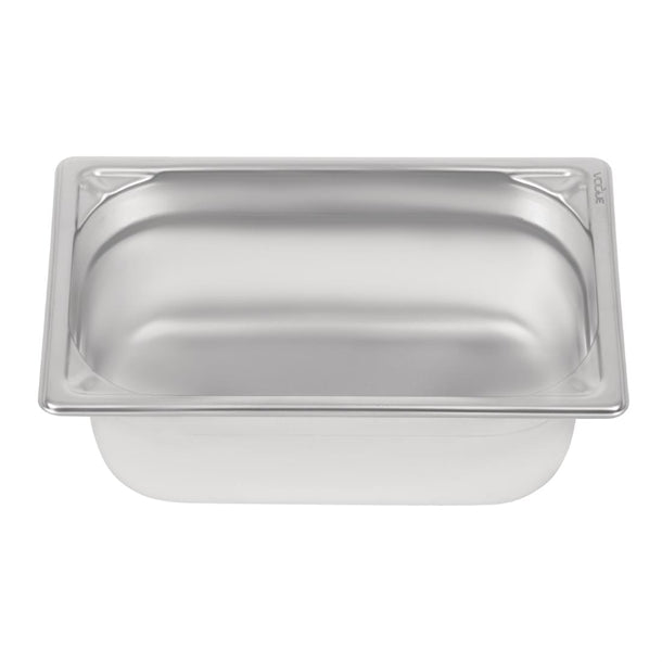 Vogue Heavy Duty Stainless Steel 1-4 Gastronorm Pan 100mm