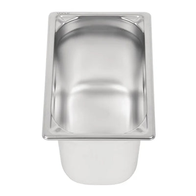 Vogue Heavy Duty Stainless Steel 1-4 Gastronorm Pan 150mm