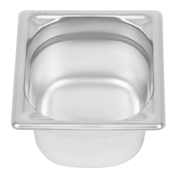 Vogue Heavy Duty Stainless Steel 1-3 Gastronorm Pan 100mm
