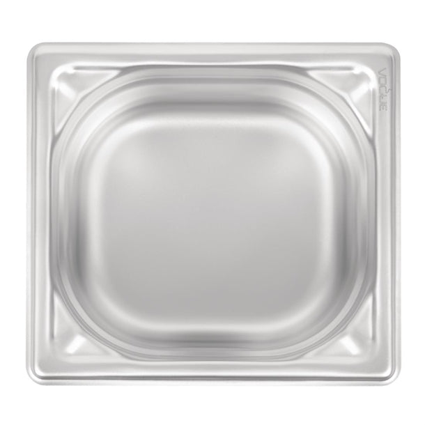 Vogue Heavy Duty Stainless Steel 1-6 Gastronorm Pan 100mm