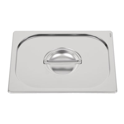 Vogue Heavy Duty Stainless Steel 1-2 Gastronorm Pan Lid
