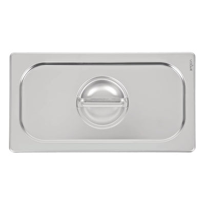 Vogue Heavy Duty Stainless Steel 1-3 Gastronorm Pan Lid