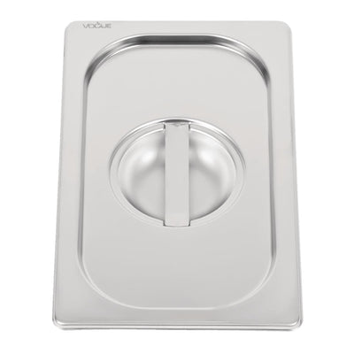 Vogue Heavy Duty Stainless Steel 1-4 Gastronorm Pan Lid