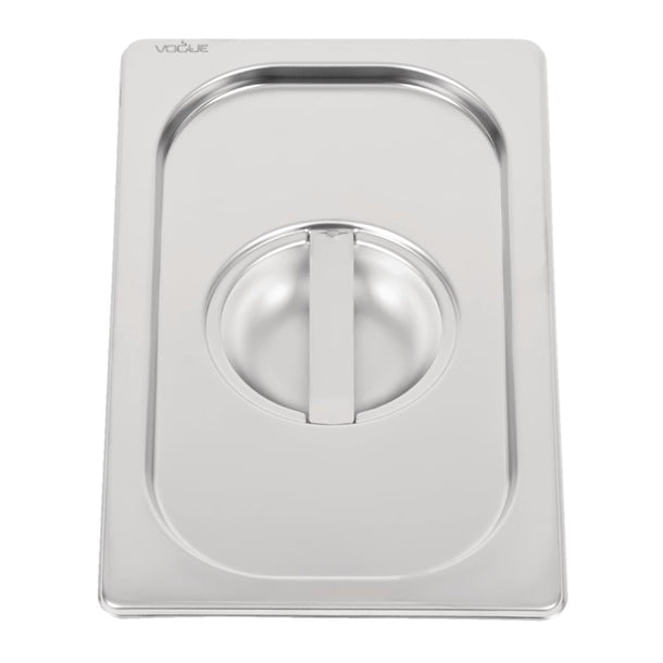 Vogue Heavy Duty Stainless Steel 1-4 Gastronorm Pan Lid