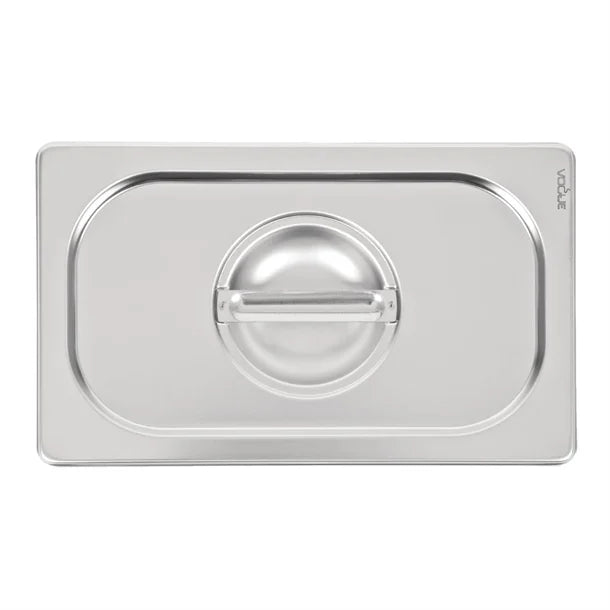 Vogue Heavy Duty Stainless Steel 1-4 Gastronorm Pan Lid