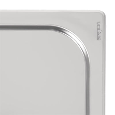 Vogue Heavy Duty Stainless Steel 1-4 Gastronorm Pan Lid