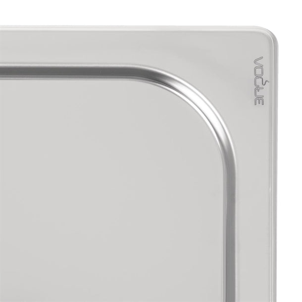 Vogue Heavy Duty Stainless Steel 1-4 Gastronorm Pan Lid